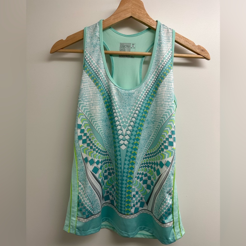 Lucky In Love Tennis Top (Size M/8-10)
